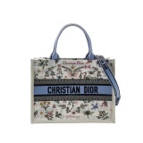 Christian Dior Book Tote Embroidered Canvas Medium — thumbnail 1