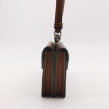 Burberry Logo Title Pocket Crossbody Bag Canvas and Leather Mini — thumbnail 4