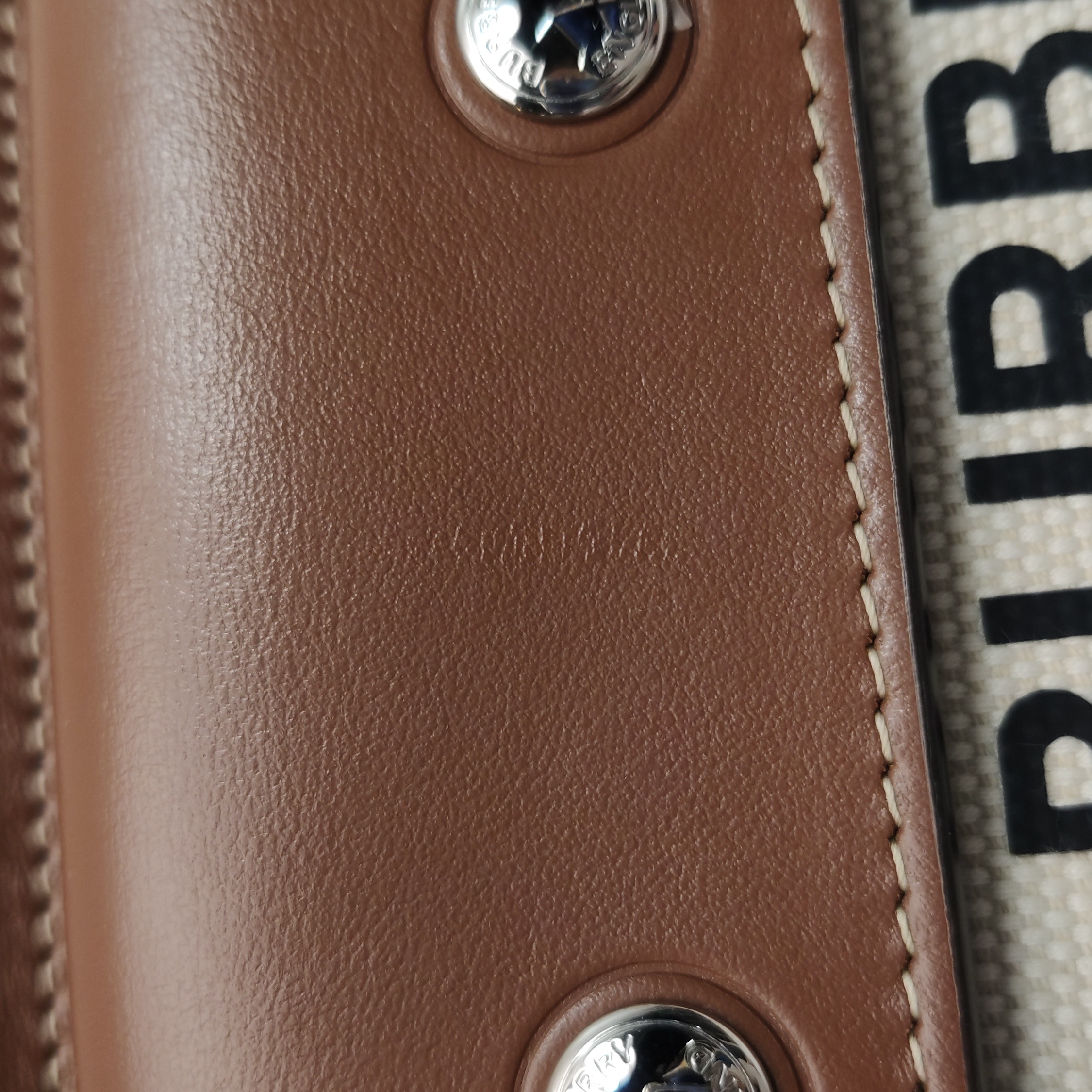 Burberry Logo Title Pocket Crossbody Bag Canvas and Leather Mini — photo 10 of 15