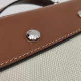 Burberry Logo Title Pocket Crossbody Bag Canvas and Leather Mini — thumbnail 9