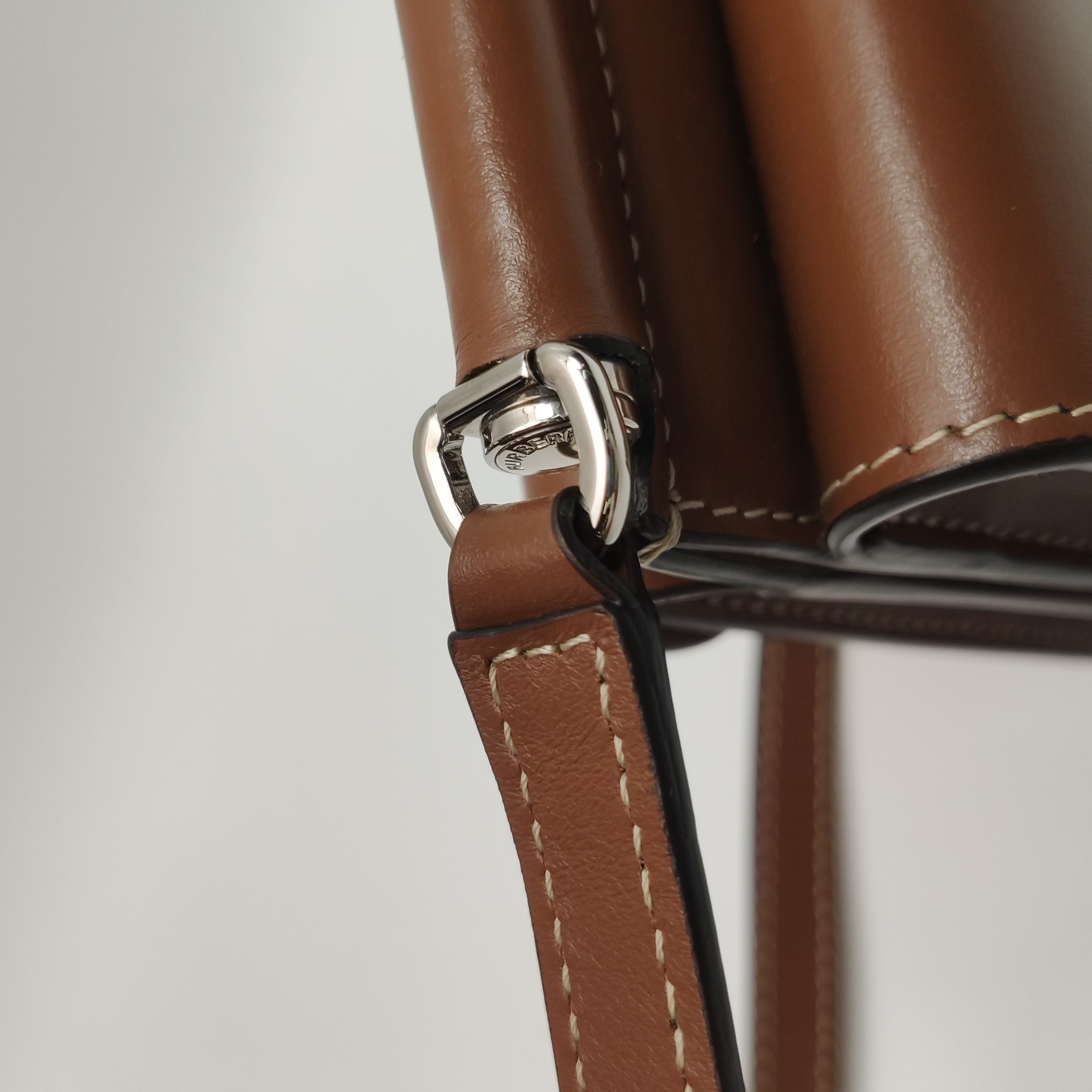 Burberry Logo Title Pocket Crossbody Bag Canvas and Leather Mini — photo 11 of 15