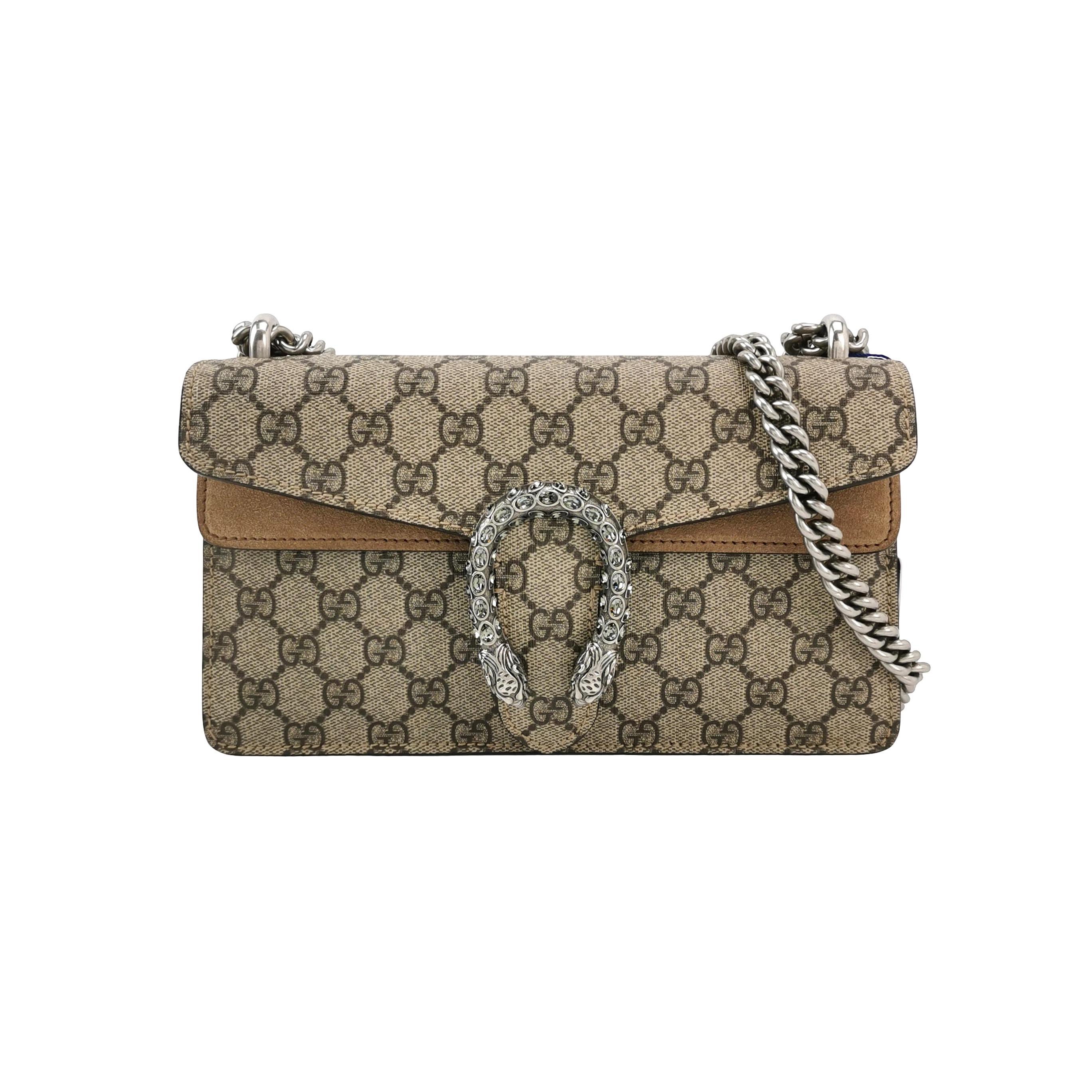 Gucci Dionysus Bag GG Coated Canvas with Crystal Embellished Metal — photo 1 of 22