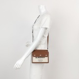 Burberry Logo Title Pocket Crossbody Bag Canvas and Leather Mini — thumbnail 2