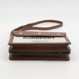 Burberry Logo Title Pocket Crossbody Bag Canvas and Leather Mini — thumbnail 6