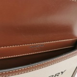 Burberry Logo Title Pocket Crossbody Bag Canvas and Leather Mini — thumbnail 8