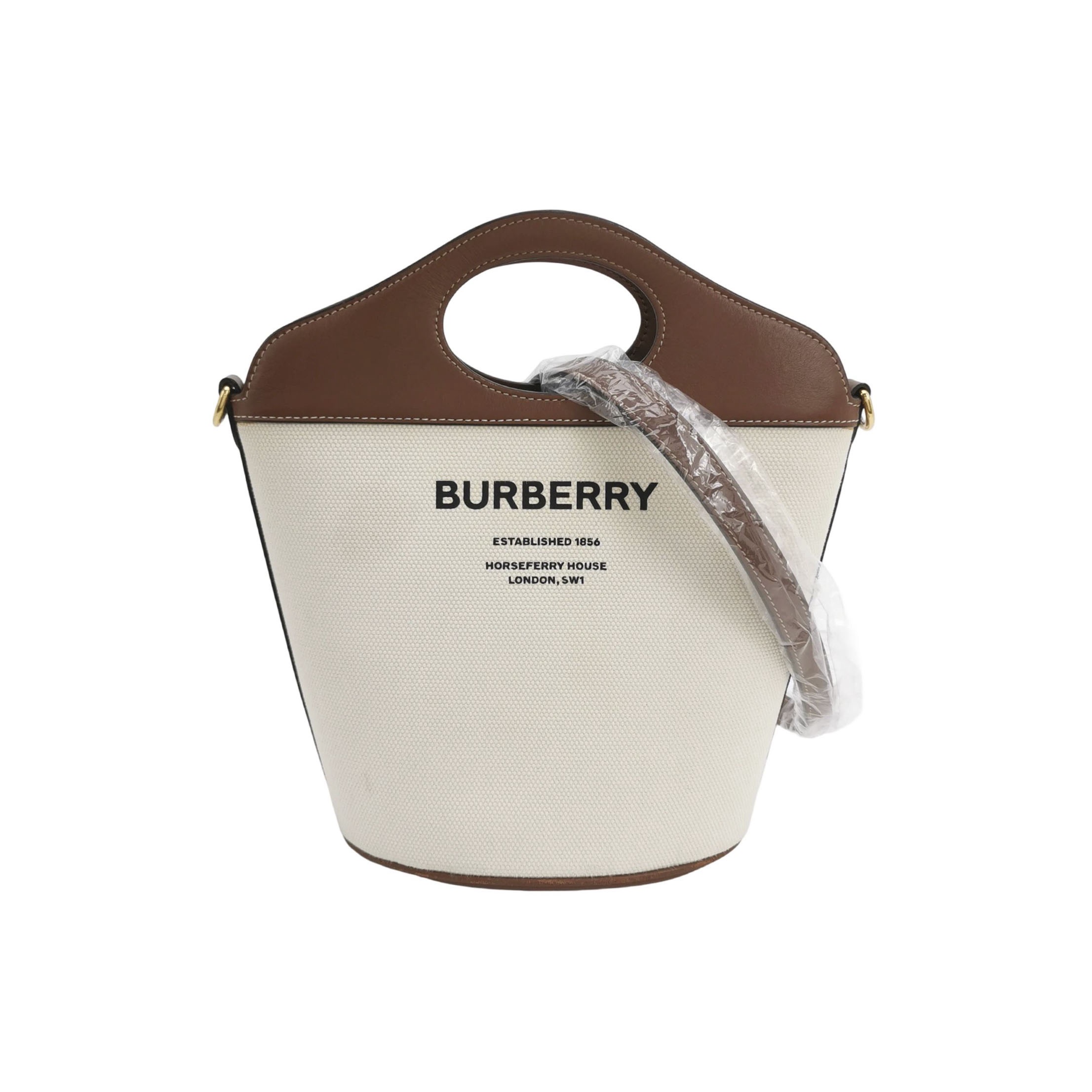 Burberry Logo Title Pocket Crossbody Bag Canvas and Leather — photo 1 of 23