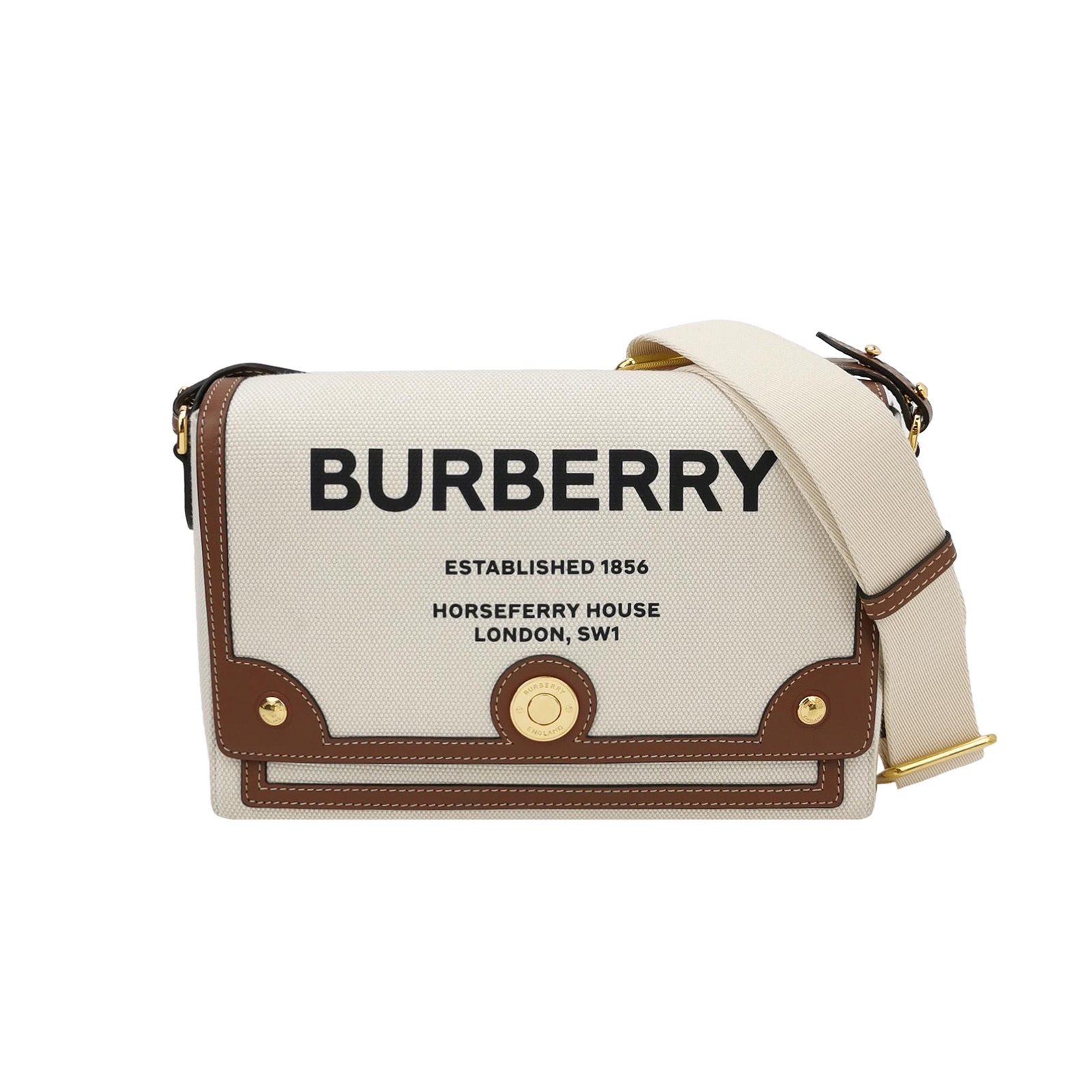 Burberry Note Crossbody Bag Canvas with Leather Medium — photo 1 of 19