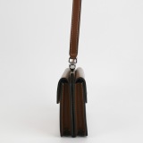Burberry Logo Title Pocket Crossbody Bag Canvas and Leather Mini — thumbnail 5