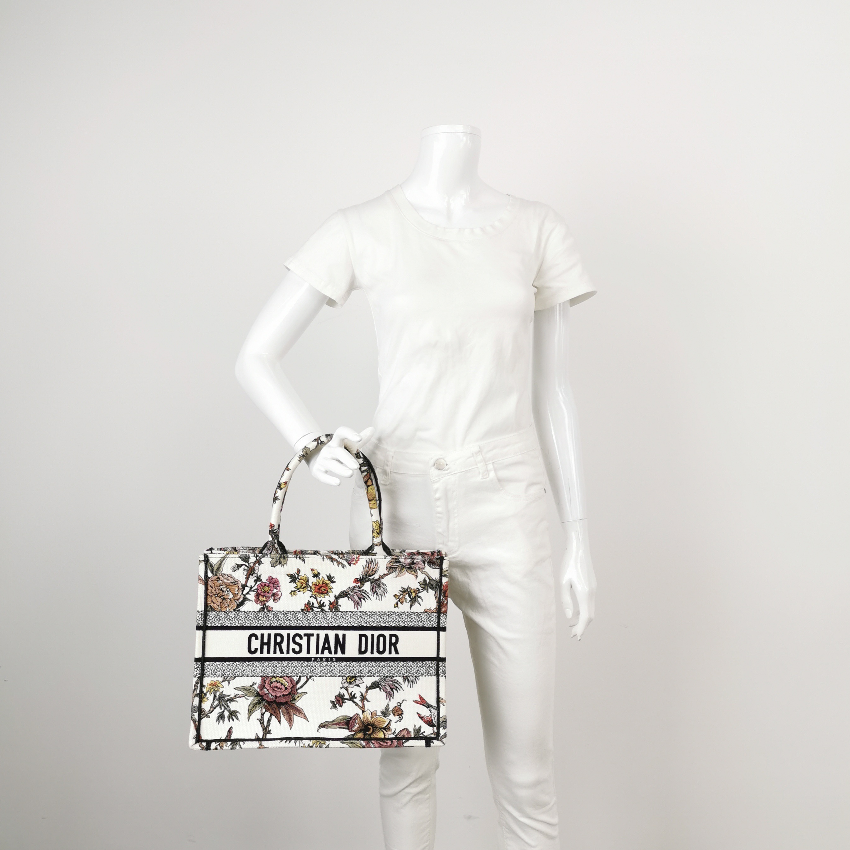 Christian Dior Book Tote Embroidered Canvas Medium — alternate view