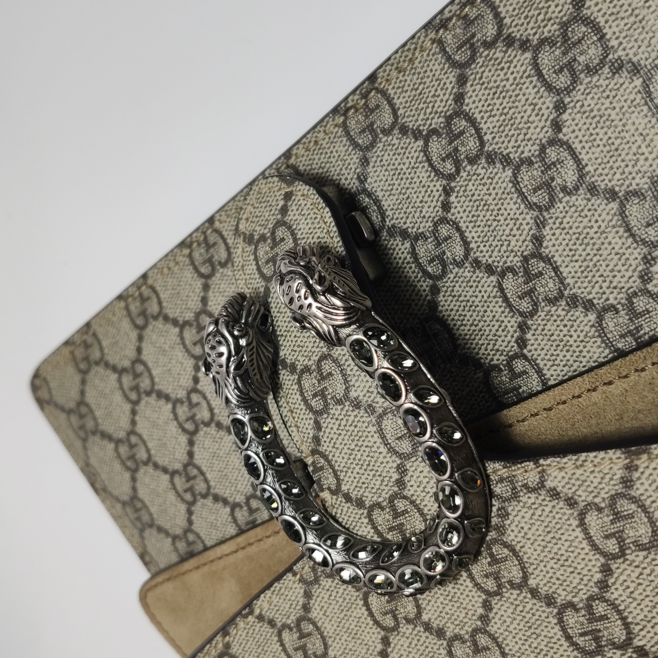 Gucci Dionysus Bag GG Coated Canvas with Crystal Embellished Metal — photo 9 of 22