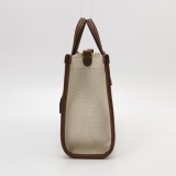 Burberry Freya Shopping Tote Canvas with Leather Mini — thumbnail 5
