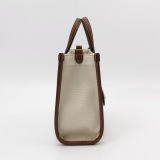 Burberry Freya Shopping Tote Canvas with Leather Mini — thumbnail 4