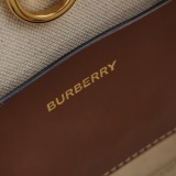 Burberry Freya Shopping Tote Canvas with Leather Mini — thumbnail 8