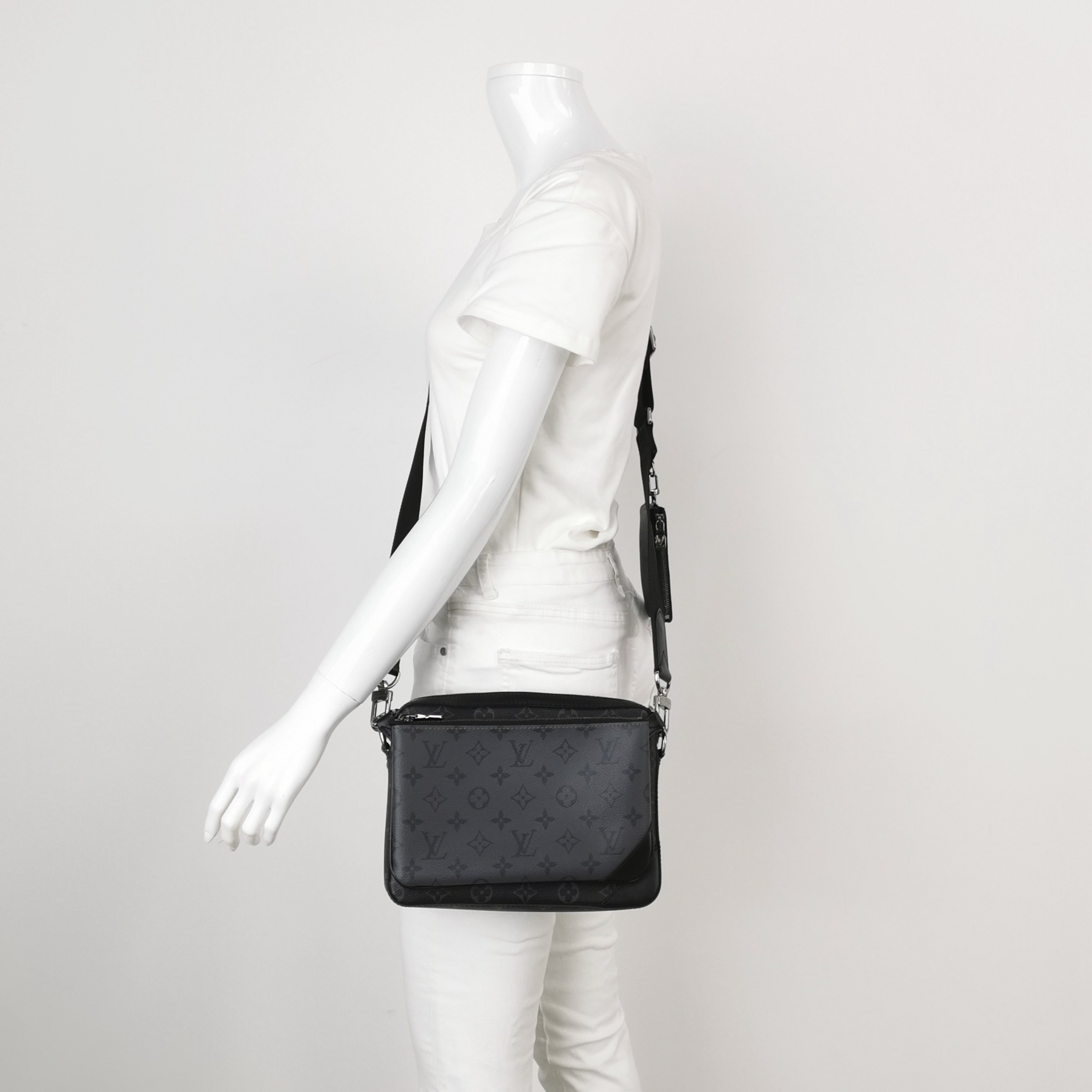 Louis Vuitton(LV) Trio Messenger Bag Reverse Monogram Eclipse Canvas — alternate view
