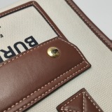 Burberry Freya Shopping Tote Canvas with Leather Mini — thumbnail 10