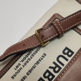 Burberry Freya Shopping Tote Canvas with Leather Mini — thumbnail 15