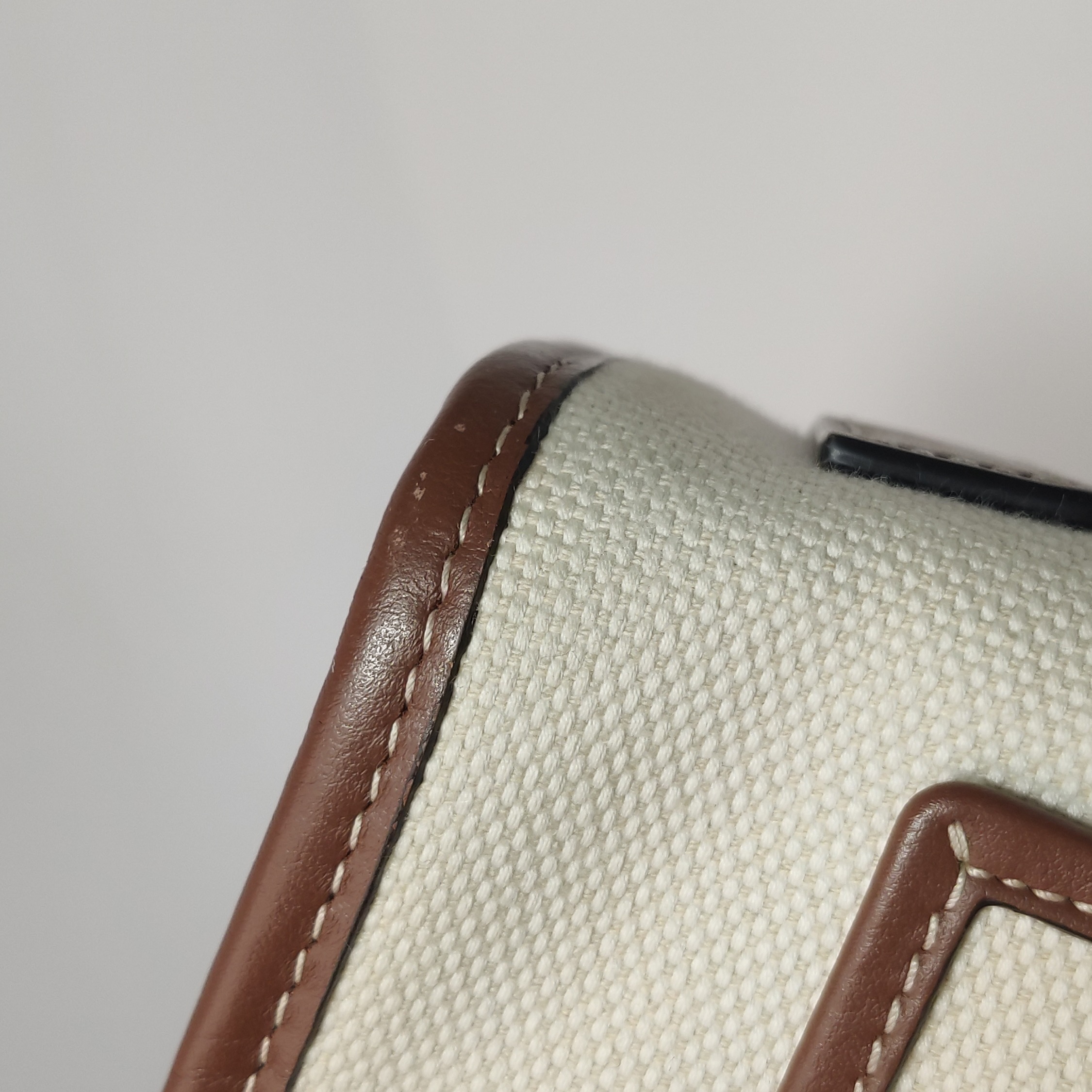 Burberry Freya Shopping Tote Canvas with Leather Mini — photo 9 of 16