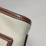 Burberry Freya Shopping Tote Canvas with Leather Mini — thumbnail 9