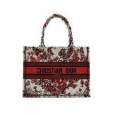 Christian Dior Book Tote Embroidered Canvas Medium — thumbnail 1