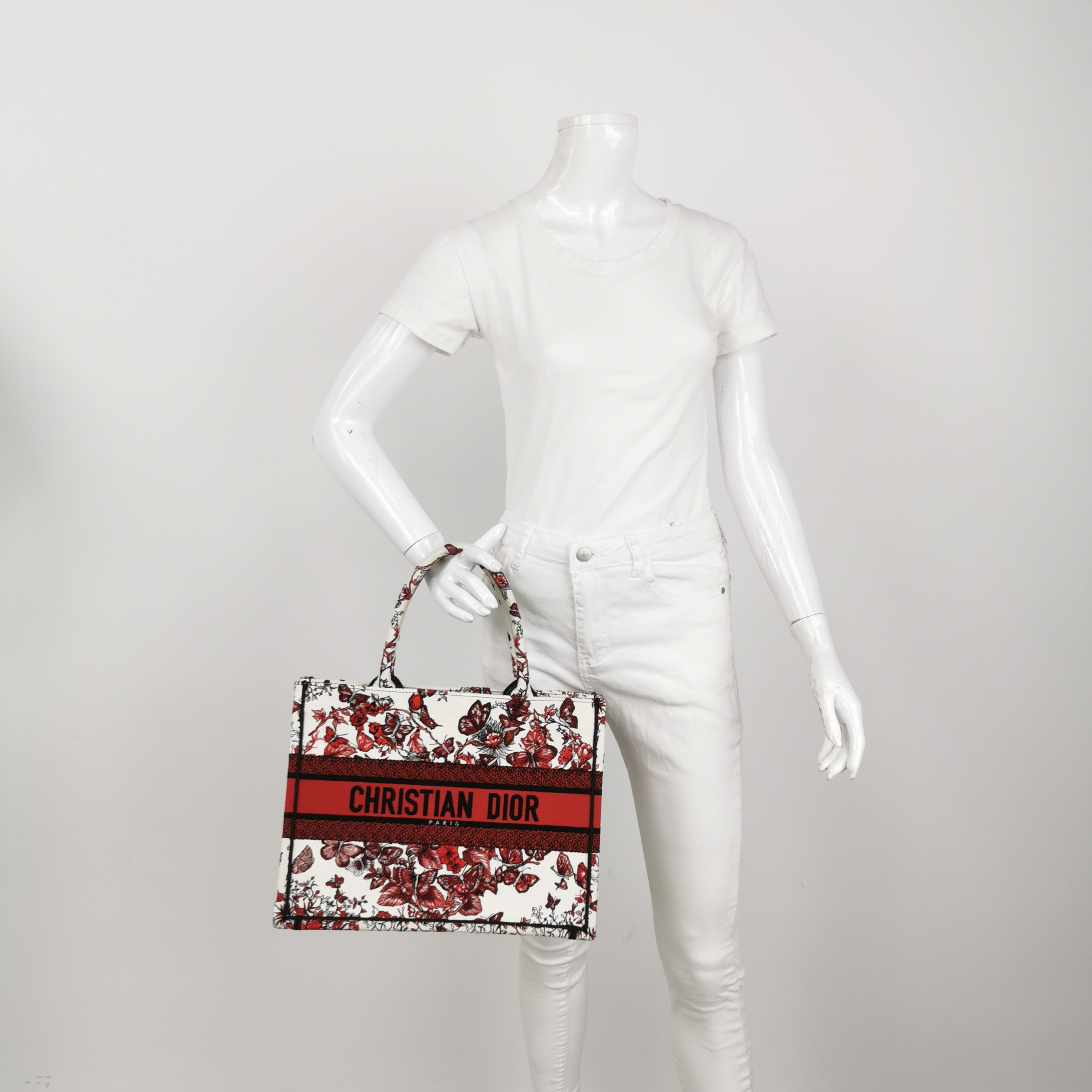 Christian Dior Book Tote Embroidered Canvas Medium — alternate view
