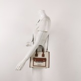 Burberry Freya Shopping Tote Canvas with Leather Mini — thumbnail 2