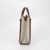 Burberry Freya Shopping Tote Canvas with Leather Mini — thumbnail 4