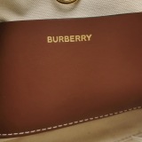 Burberry Freya Shopping Tote Canvas with Leather Mini — thumbnail 8