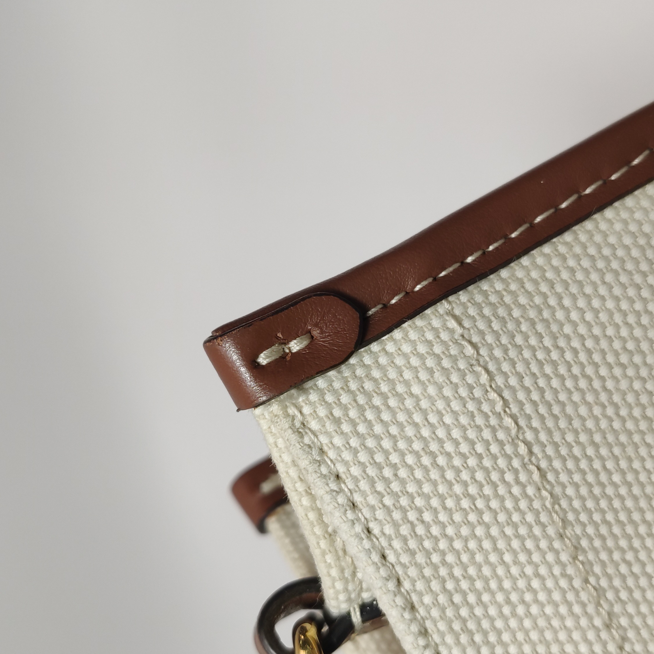 Burberry Freya Shopping Tote Canvas with Leather Mini — photo 11 of 15