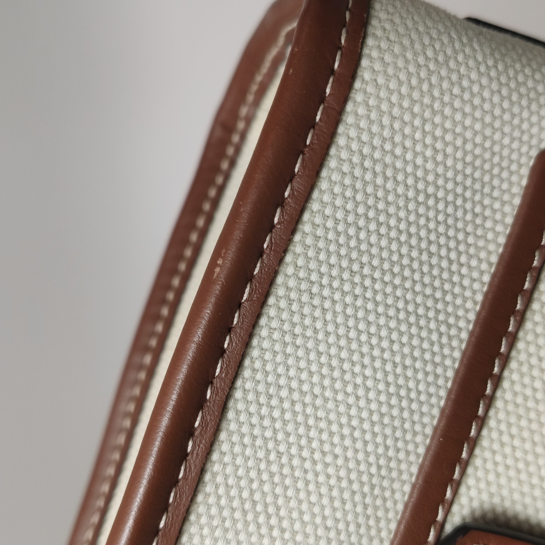 Burberry Freya Shopping Tote Canvas with Leather Mini — photo 15 of 15