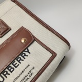 Burberry Freya Shopping Tote Canvas with Leather Mini — thumbnail 12
