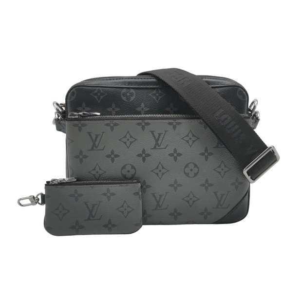 Louis Vuitton(LV) Trio Messenger Bag Reverse Monogram Eclipse Canvas — pre-owned, Vierlot