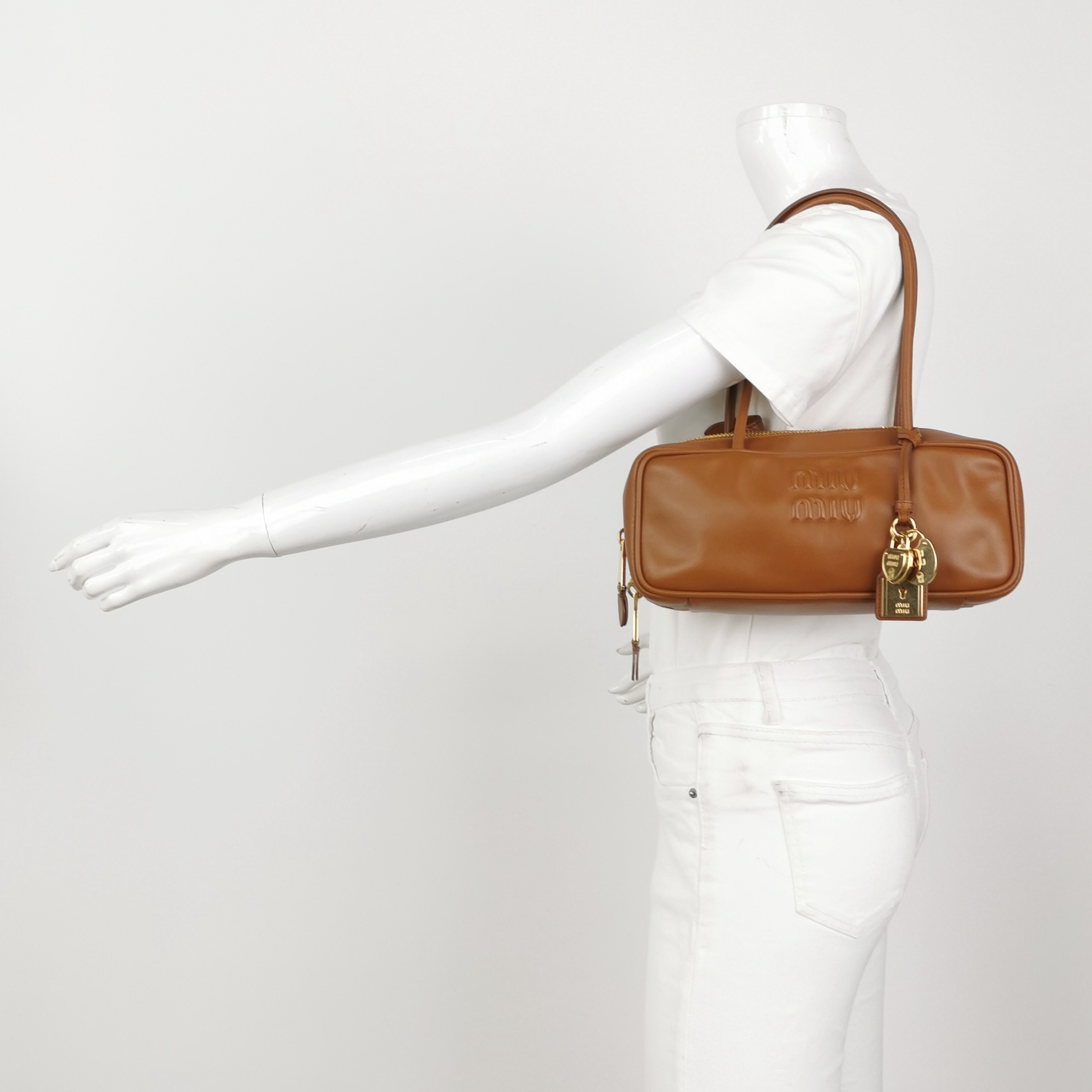 Miu Miu Beau Top Handle Bag Leather — alternate view