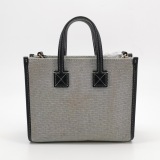 Burberry Freya Shopping Tote Canvas with Leather Mini — thumbnail 3