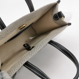 Burberry Freya Shopping Tote Canvas with Leather Mini — thumbnail 7
