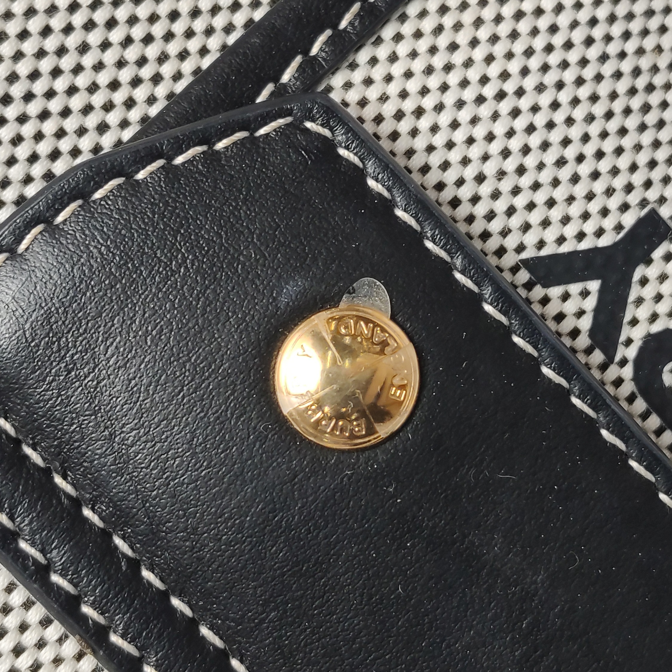 Burberry Freya Shopping Tote Canvas with Leather Mini — photo 13 of 15