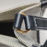 Burberry Freya Shopping Tote Canvas with Leather Mini — thumbnail 9