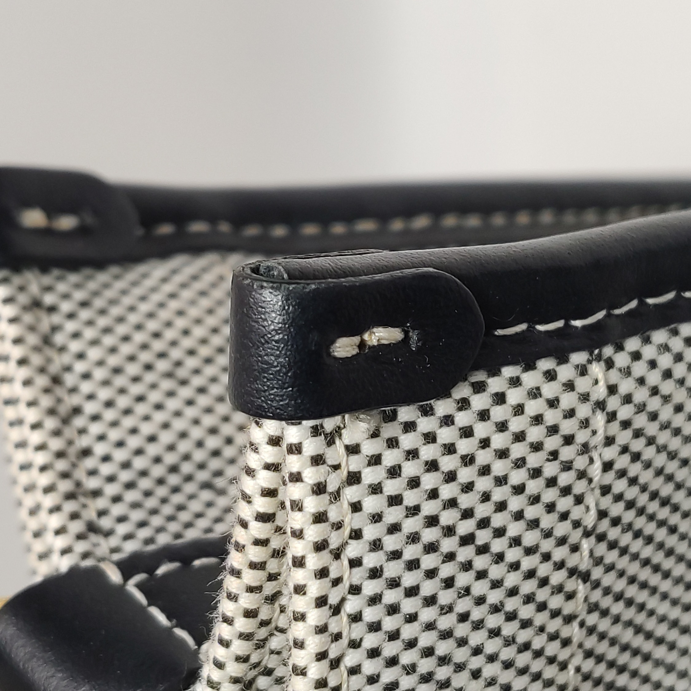 Burberry Freya Shopping Tote Canvas with Leather Mini — photo 10 of 15