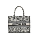 Christian Dior Book Tote Embroidered Canvas Medium — thumbnail 1