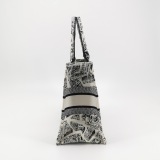 Christian Dior Book Tote Embroidered Canvas Medium — thumbnail 3