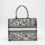Christian Dior Book Tote Embroidered Canvas Medium — thumbnail 5