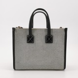Burberry Freya Shopping Tote Canvas with Leather Mini — thumbnail 3