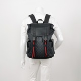 Gucci Double Pocket Buckle Backpack GG Coated Canvas Large — thumbnail 2