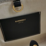 Burberry Freya Shopping Tote Canvas with Leather Mini — thumbnail 8