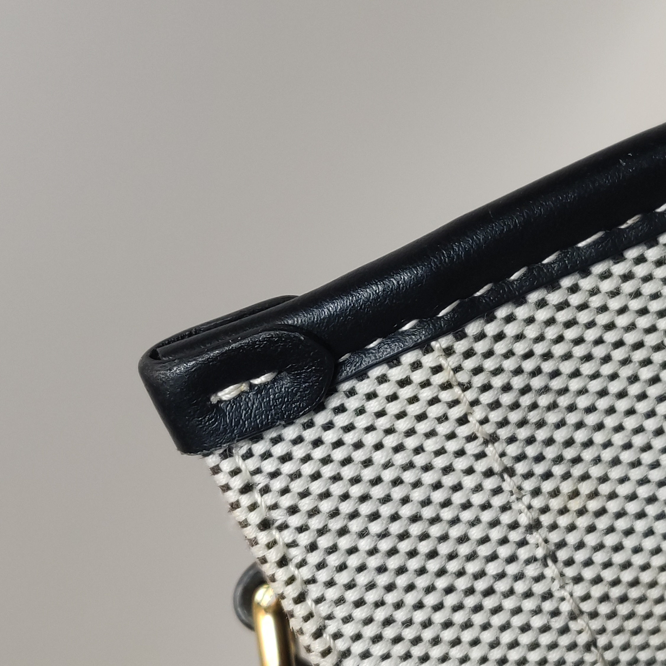Burberry Freya Shopping Tote Canvas with Leather Mini — photo 12 of 15