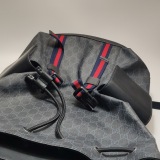 Gucci Double Pocket Buckle Backpack GG Coated Canvas Large — thumbnail 19