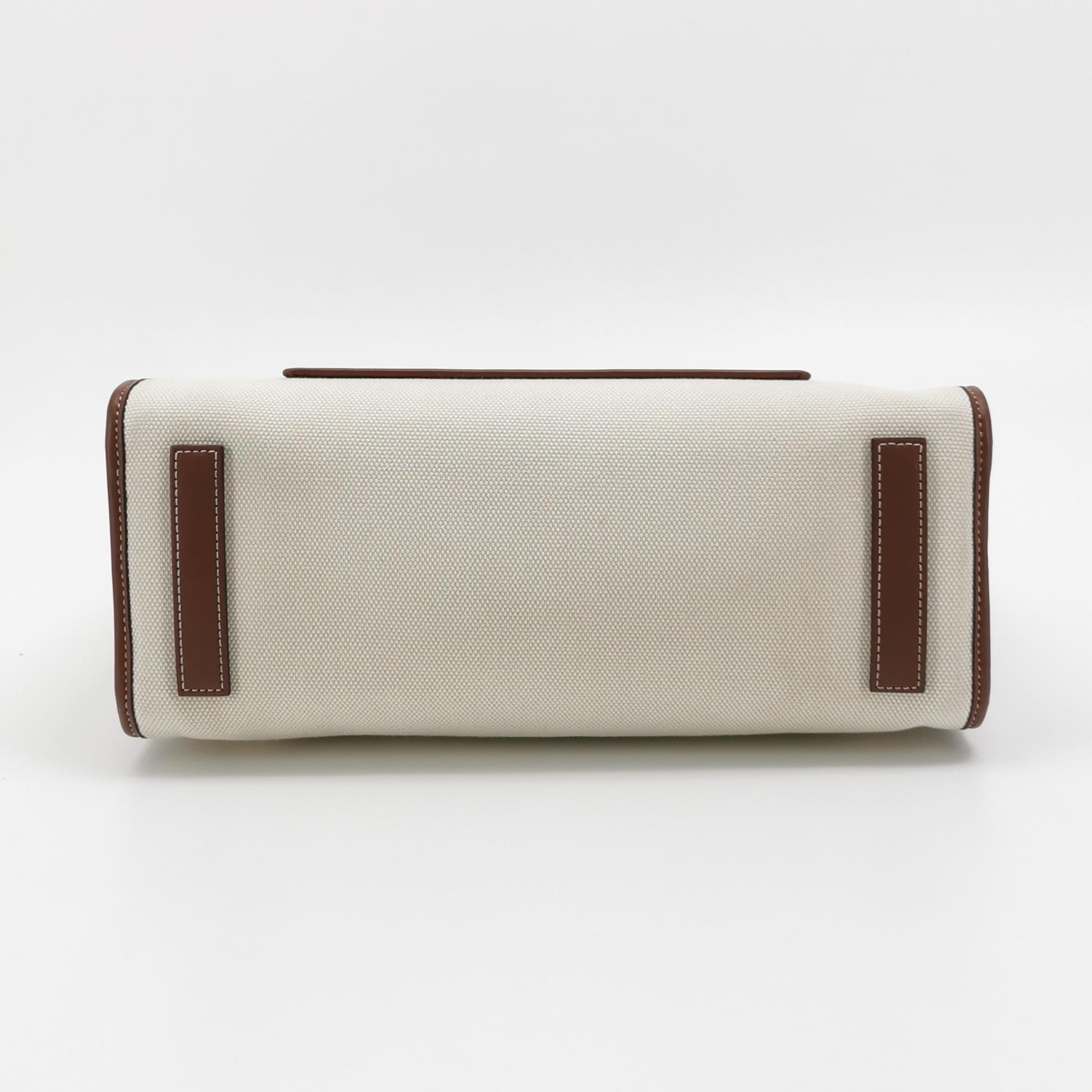 Burberry Freya Shopping Tote Canvas with Leather Small — photo 6 of 16