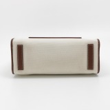 Burberry Freya Shopping Tote Canvas with Leather Small — thumbnail 6