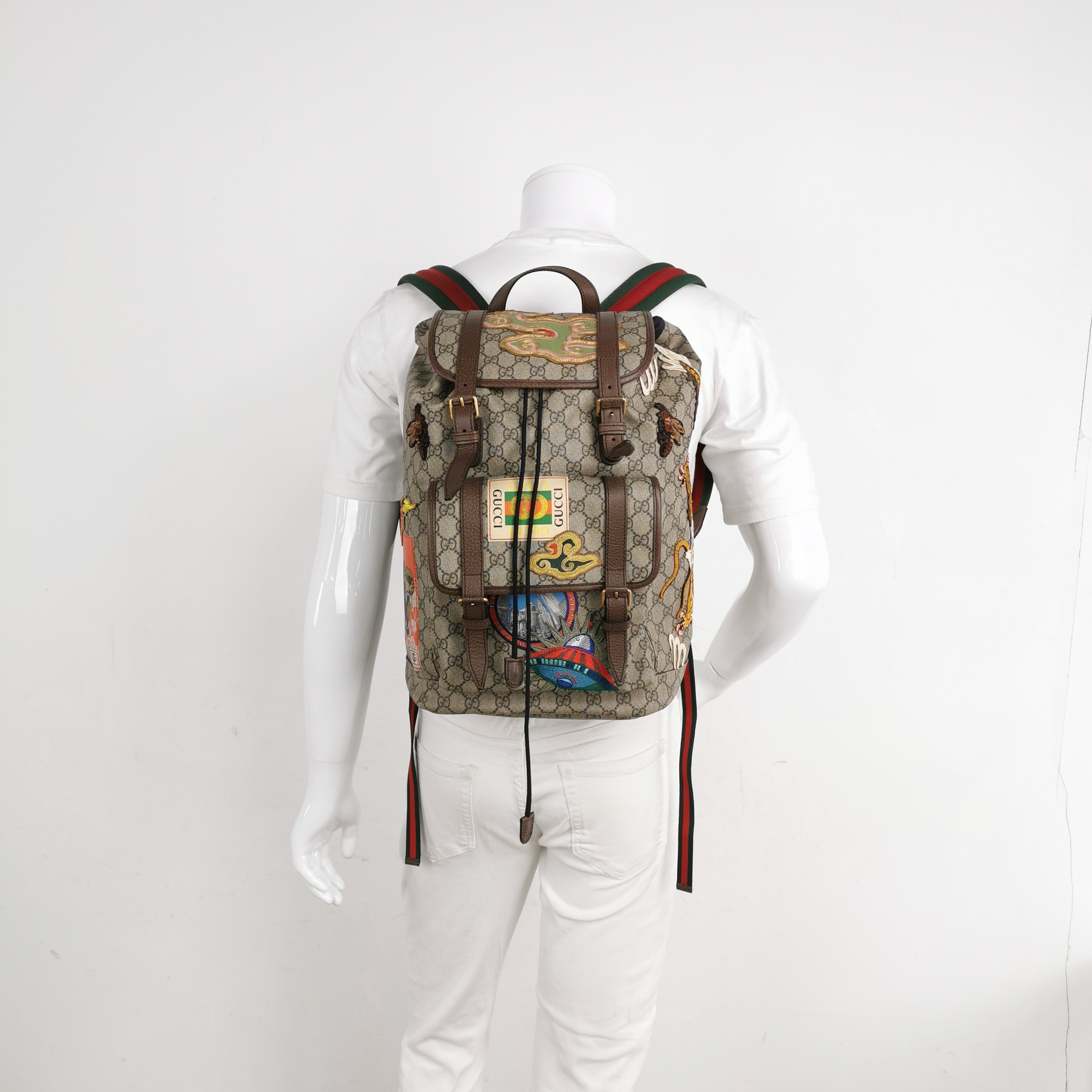 Gucci Courrier Soft Backpack GG Coated Canvas Large — alternate view