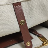 Burberry Freya Shopping Tote Canvas with Leather Small — thumbnail 14