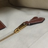 Burberry Freya Shopping Tote Canvas with Leather Small — thumbnail 11
